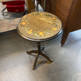 Vtg Mahogany Painted Tilt-Top Table