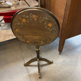 Vtg Mahogany Painted Tilt-Top Table