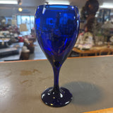Libbey Vtg Cobalt Wine Glass