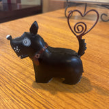 Metal Scottie Dog Memo Holder