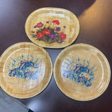 Vintage Bamboo Plate