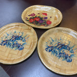 Vintage Bamboo Plate