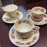 Floral Tea Cup w/Saucer