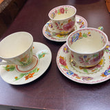 Floral Tea Cup w/Saucer