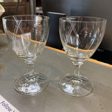 Vintage Fostoria "Heraldry" Crystal Goblet