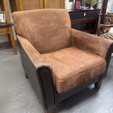 Faux Suede Occasional Chair