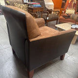 Faux Suede Occasional Chair
