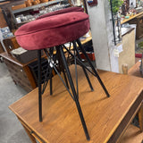Metal Stool we Upholstered Seat