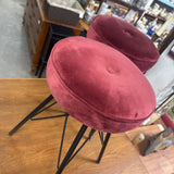 Metal Stool we Upholstered Seat
