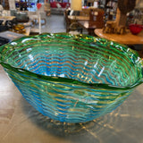 Glass Bowl w/Ruffled Edge