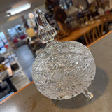 Covered Crystal Bowl