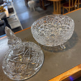 Covered Crystal Bowl