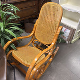 Bentwood Rocking Chair w Woven Can Seat