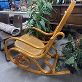 Bentwood Rocking Chair w Woven Can Seat