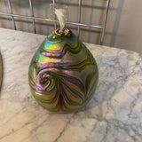 Hand Blown Glass Aurene Oil Lamp