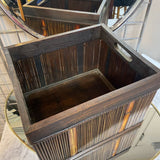 Burnt Bamboo Basket