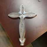 Pewter Floral Cross