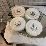 Set of 4 Ponderosa Holiday Plates