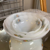 Set of 3 Milk Glass Bowls