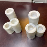 Set of 3 Marble Candle Holders