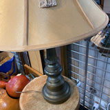 Brass Lamp W/ Shade