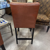 Leather Stool w Back