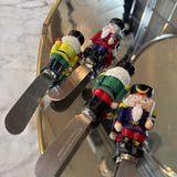 Set of 2 Nutcracker Cracker Cheese Knives