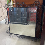 Metal Scroll Mirror
