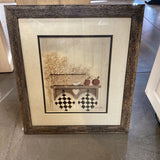 Weathered Frame w Kitchen Scene Print