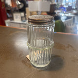 Vintage Hoosier Ribbed Spice Jar