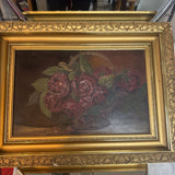 Basket of Roses in Gilt Frame