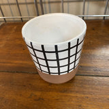 Plaid Planter Pot