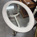 Oval Coffee Table w Glass Top