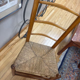 Early American Small Chair w Rush Seat