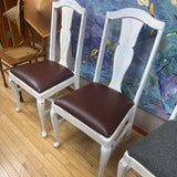 White-washed Dining Chair