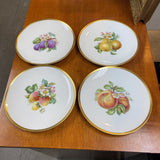 4pc Plate Set w/Assorted Fruits