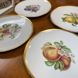 4pc Plate Set w/Assorted Fruits