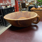 Wooden Bowl w/ 1 Handle