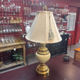 Brass & Cream Table Lamp