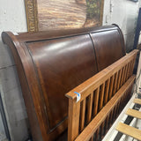 Wood Sleigh Bed Frame