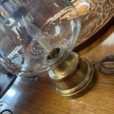 Brass & Glass Hurricane Lamp