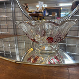 Depression Glass Footed Bowl
