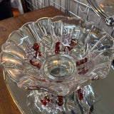 Depression Glass Footed Bowl