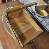 Wood Handles Basket - Knitting Tray