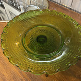 Vintage Pressed Glass Cake Stand