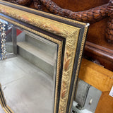 Gold & Black Framed Mirror
