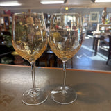 Crackle Wine Glass