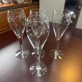 Princess House Heritage Etched Champagne Flute