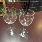 Princess House Heritage Etched Sm Wine