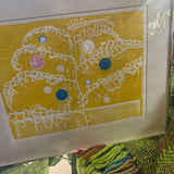 'Baccarat Tree' Collograph by Karl Kasten 1975